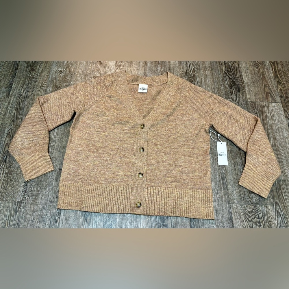 NWT! HERIZON Button Front Boyfriend Cardigan Size XL